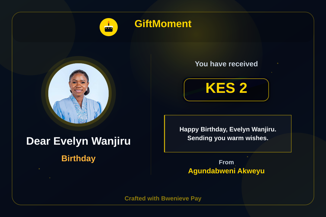 GiftMoment card preview