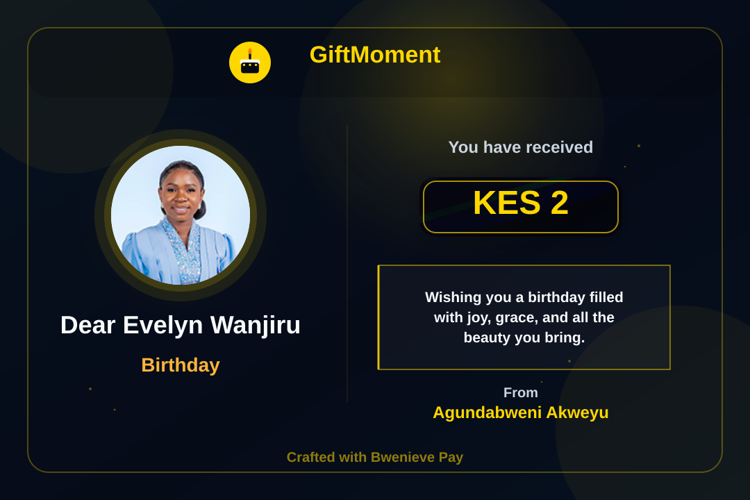 GiftMoment card preview