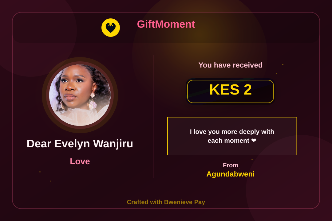 GiftMoment card preview