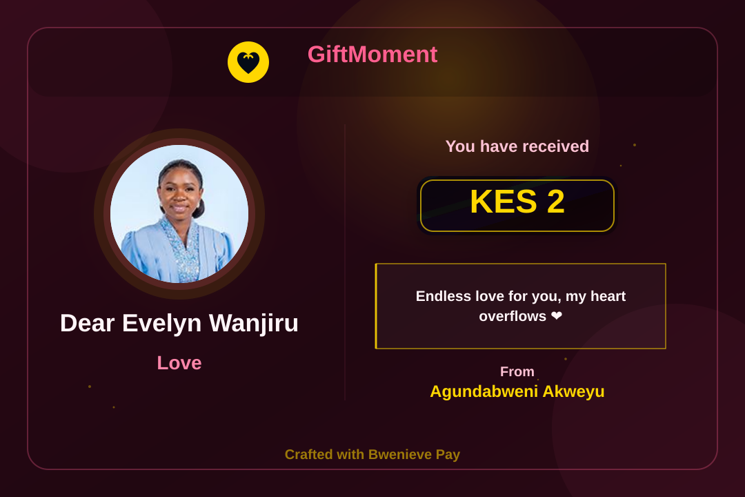 GiftMoment card preview