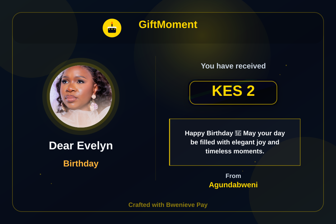 GiftMoment card preview