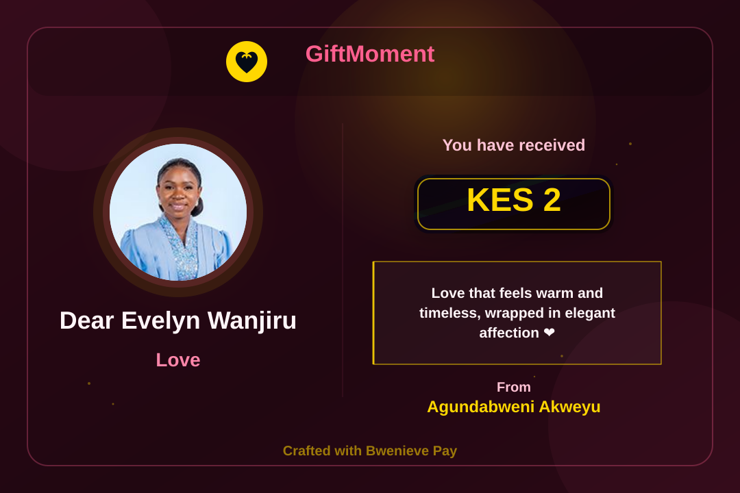 GiftMoment card preview