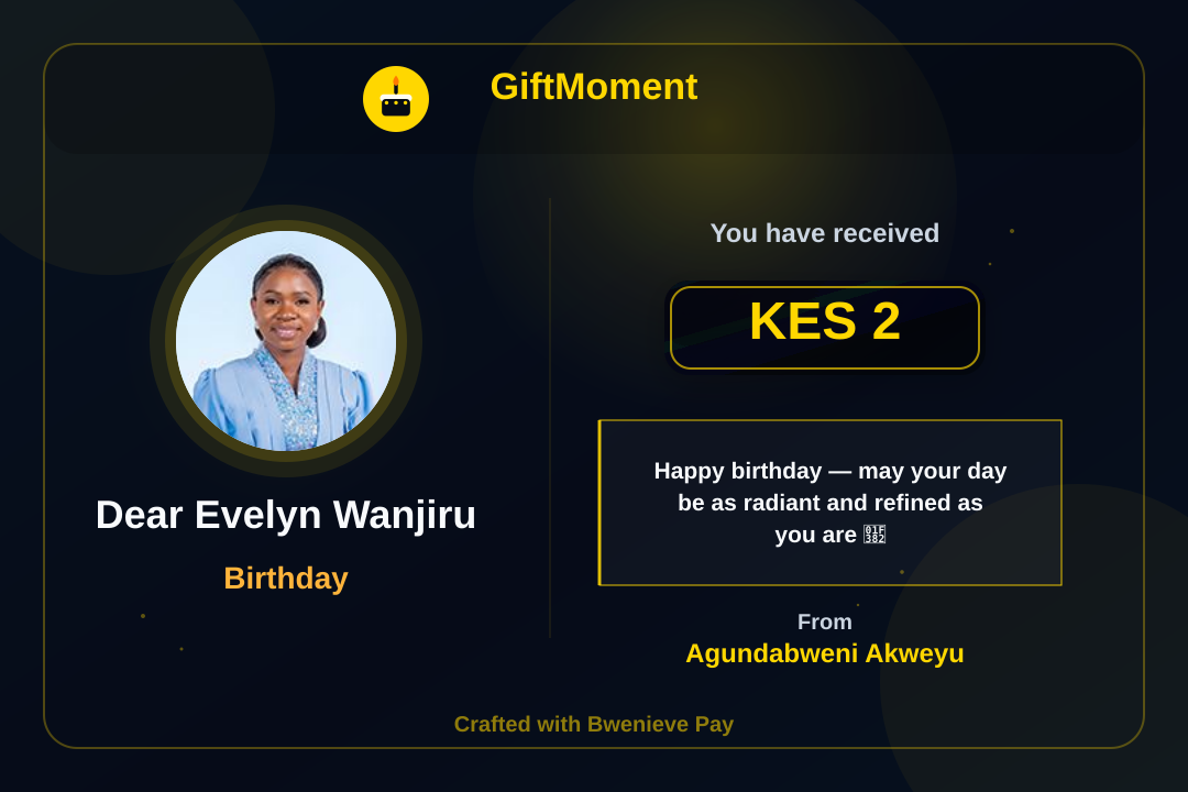 GiftMoment card preview